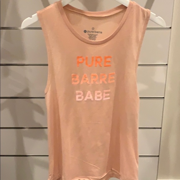Pure Barre Tops - Pure Barre Tank, PB Tank, Heather Peach